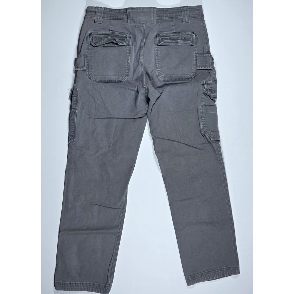 Duluth Trading Co Flex Fire Hose Cargo Pants Mens 34x32 Gray Standard Work Pants